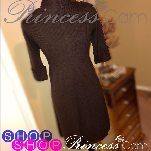 ✅Liv Women’s Mocha Cowl neck Sweater Dress Sz M - Picture 6 of 8